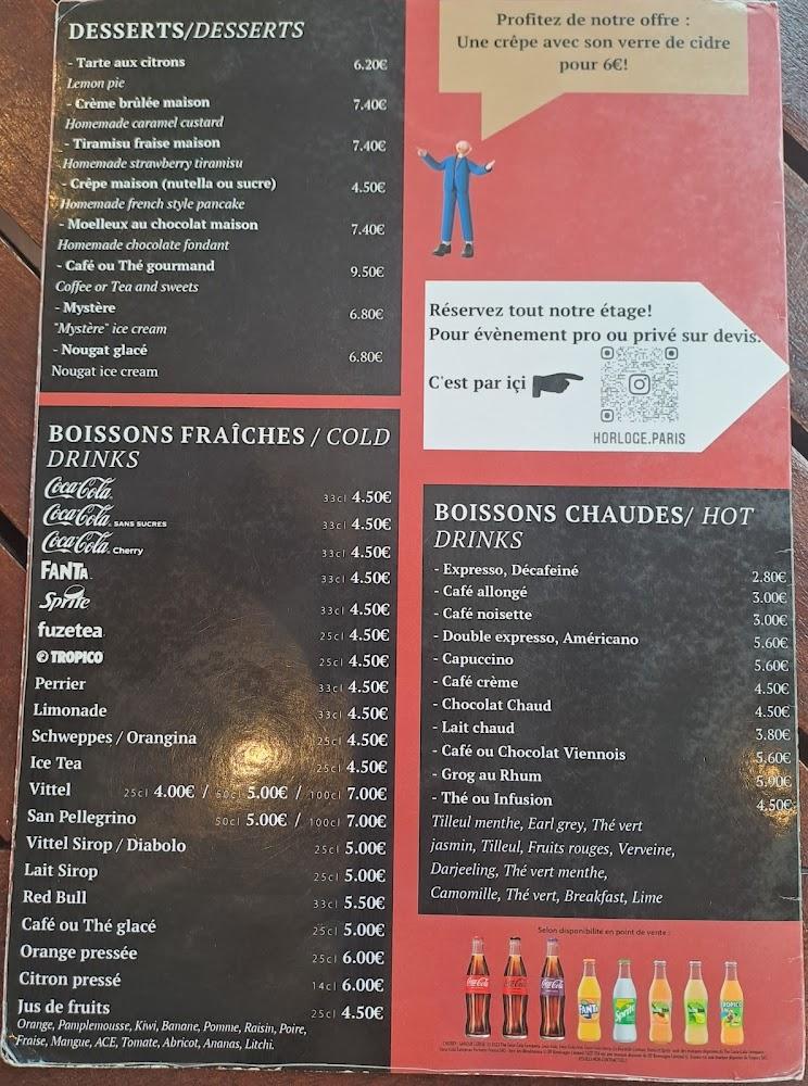 L'Horloge - Menu Image 4